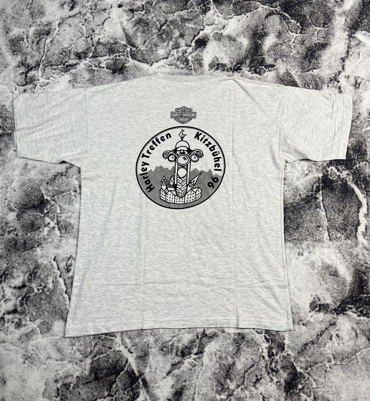 Harley Davidson Harley Davidson 1996 Kitzbuhel Treffen Vintage Tee USA Size US XL / EU 56 / 4 - 1 Thumbnail