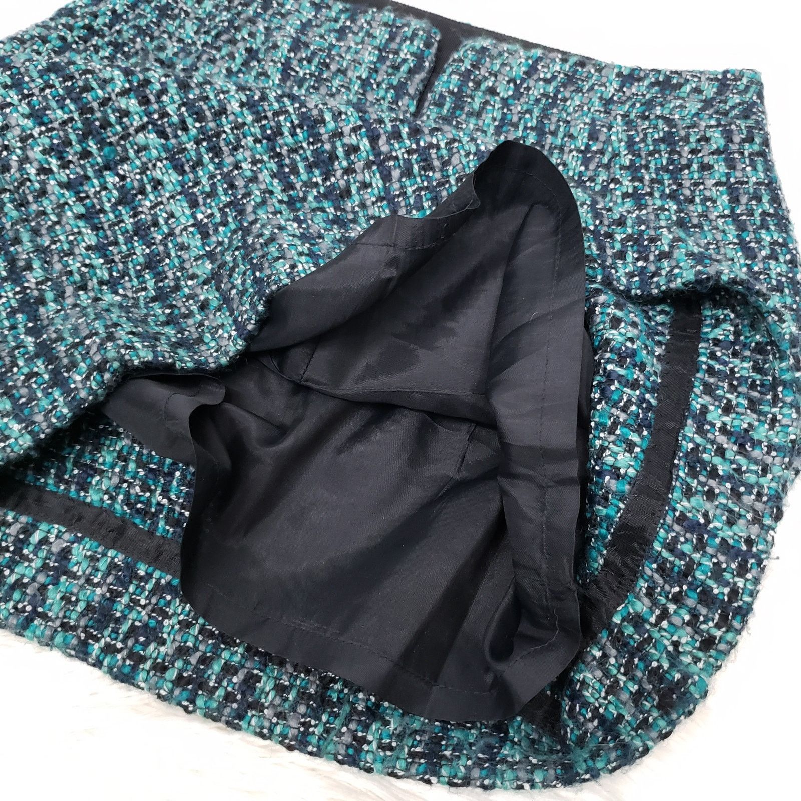 J.Crew J. Crew Tweed Skirt Pencil Mini Wool Blend Women's 00 Lined Size 24" / US 00 / IT 34 - 9 Thumbnail