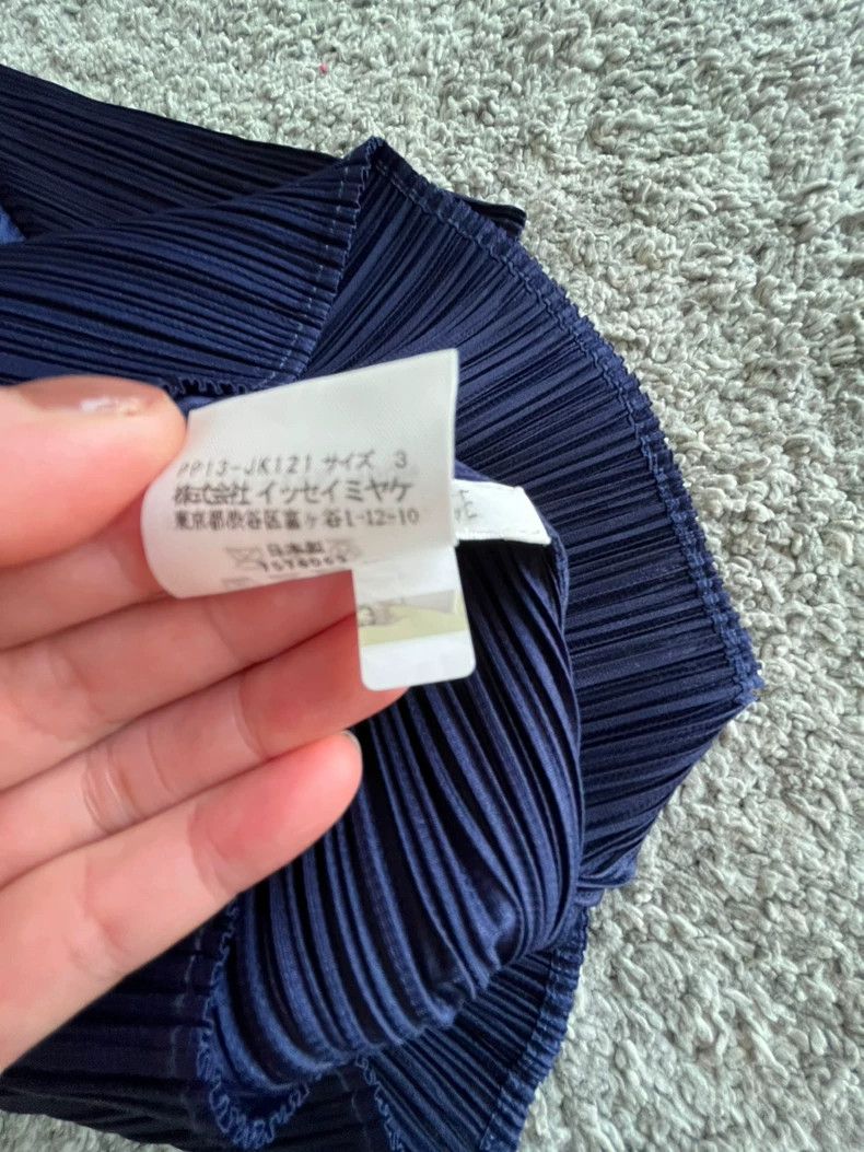 Issey Miyake issey miyake size:3 Navy blue short-sleeved top Size XXS / US 00 / IT 34 - 8 Thumbnail