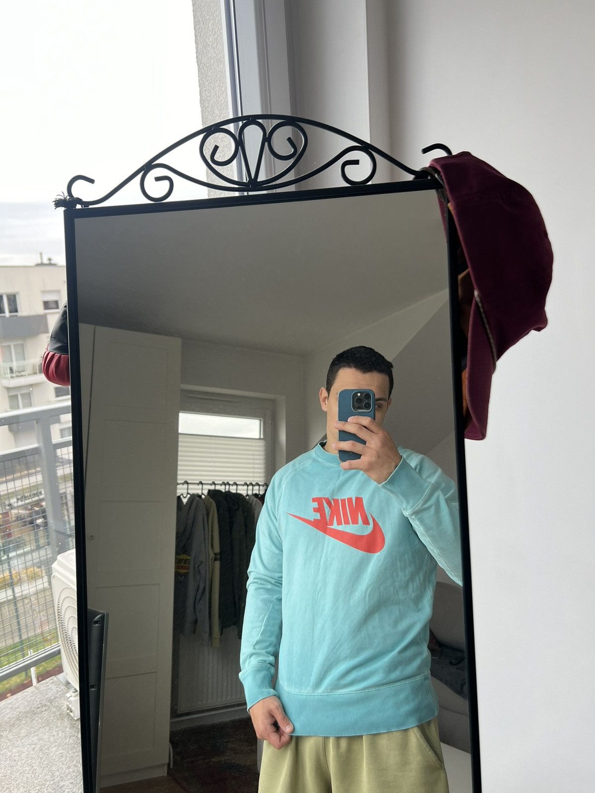 Nike 00’s NIKE VINTAGE Y2K CREWNECK BIG SWOOSH LOGO RARE Size US M / EU 48-50 / 2 - 2 Thumbnail