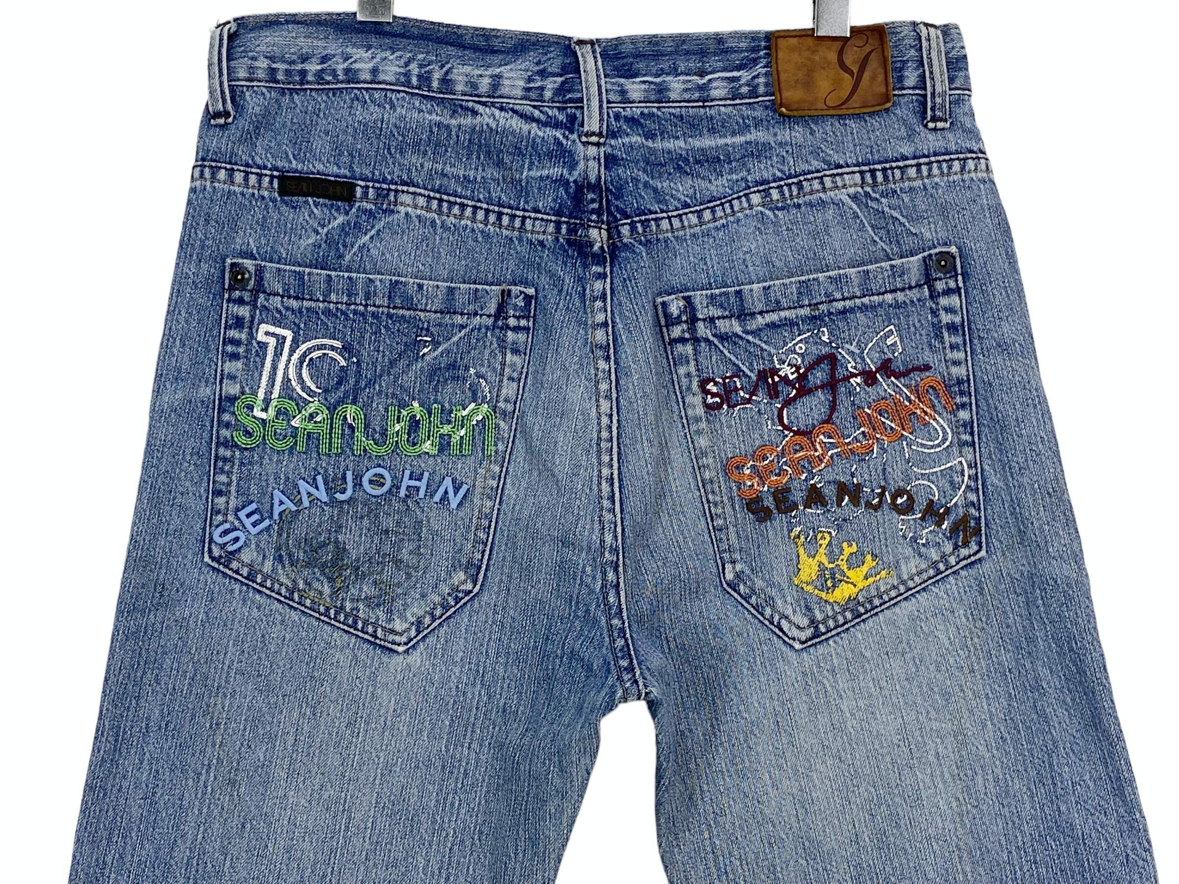 Sean John Sean John Jeans Hip Hop Skateboard Pants Baggy Jeans Size US 35 - 6 Thumbnail