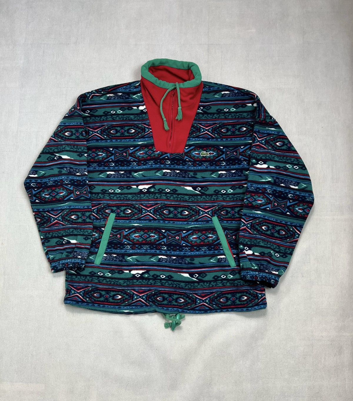 Fleece Jacket Lacoste Synchilla vintage polar patterns