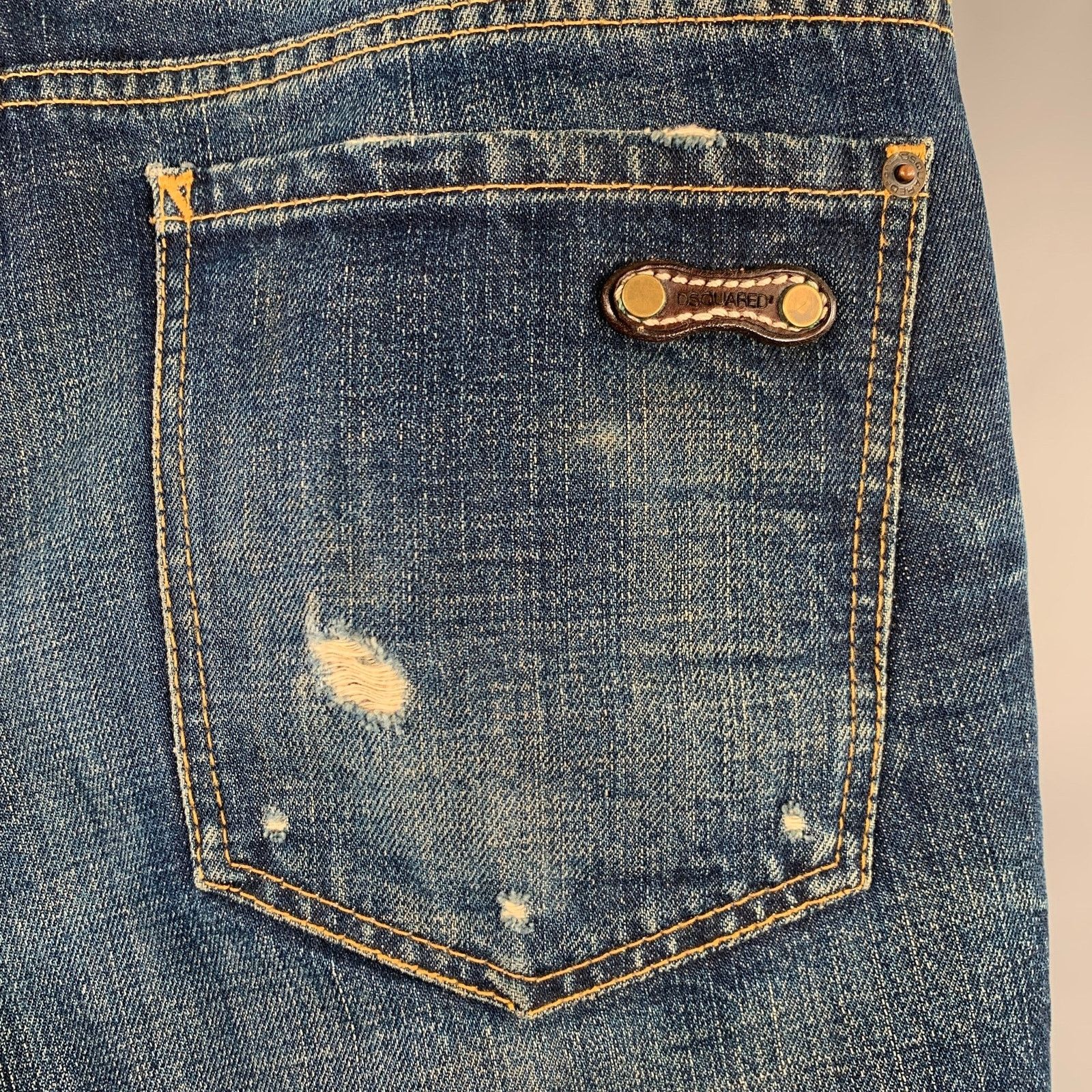 Dsquared2 DSQUARED2 Size 30 Blue Distressed Jeans Size US 30 / EU 46 - 4 Thumbnail
