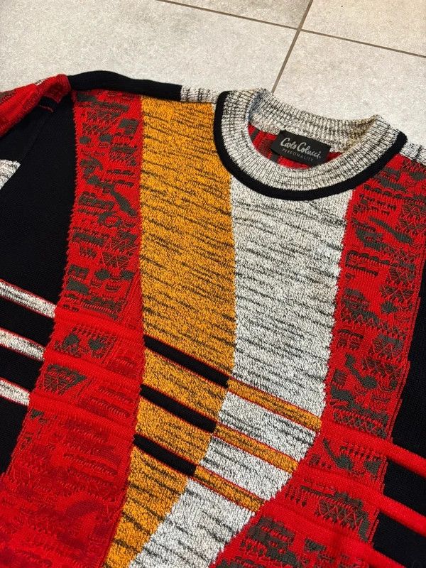 Carlo Colucci Vintage Carlo Colucci 3D Knit Sweater Size US XL / EU 56 / 4 - 5 Thumbnail