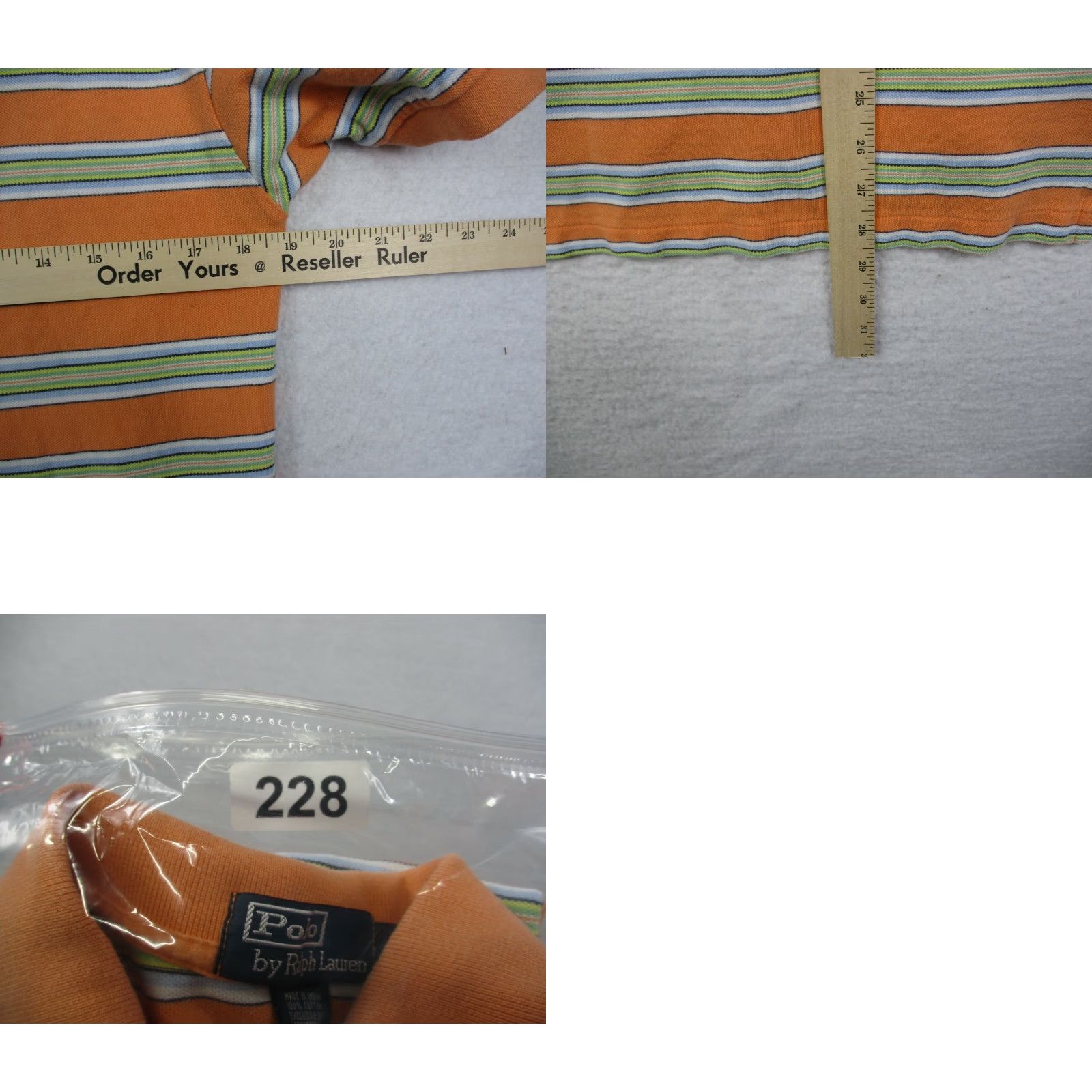 Polo Ralph Lauren Polo Ralph Lauren Shirt Small Men Collared Polo Orange Striped Polo By Ralph Lauren 90s Classic Vintage No? Size US S / EU 44-46 / 1 - 8 Thumbnail