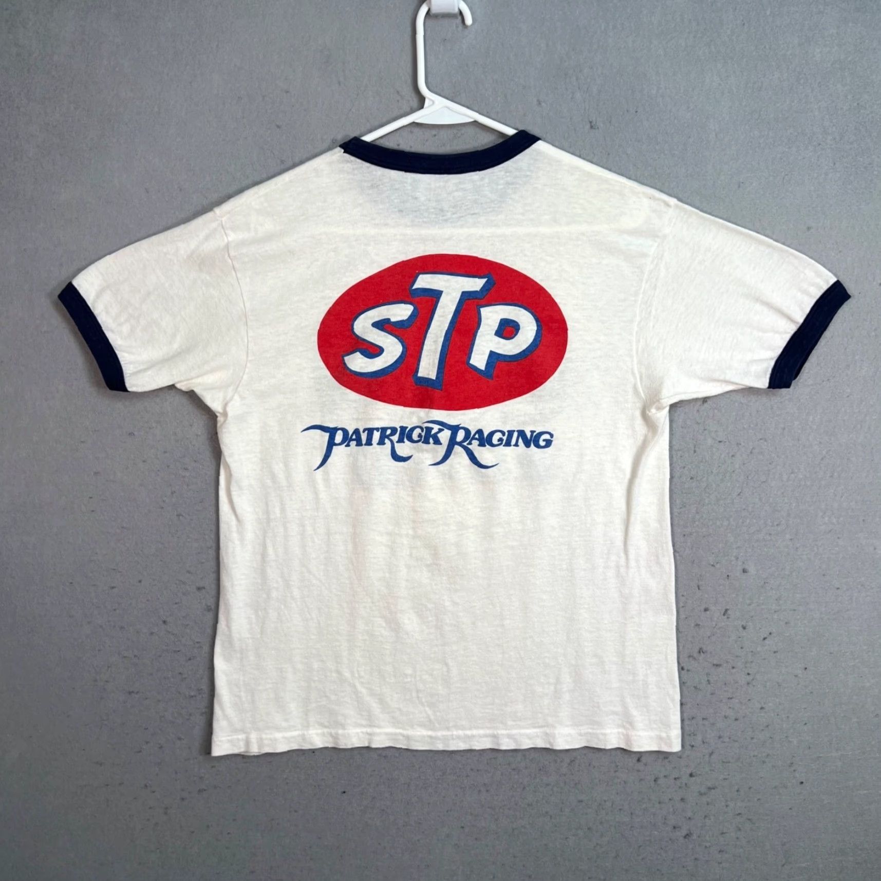 Hanes VINTAGE Formula 1 Racing STP Wildcat T Shirt Hanes Adult Mens Large White Size L / US 10 / IT 46 - 2 Thumbnail