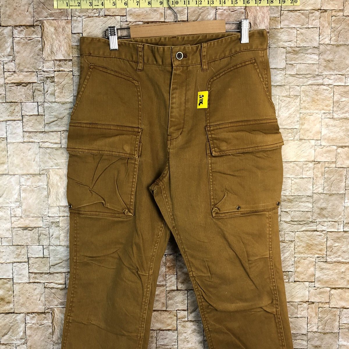 Japanese Brand Tkmixpice Brown utility Cargo big Multipocket Pants #A726 Size US 30 / EU 46 - 5 Thumbnail