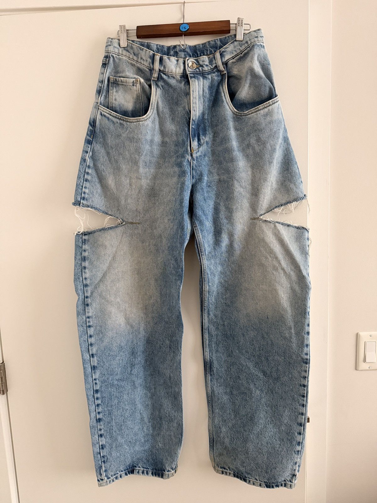 Maison Margiela Maison Margiela Mid-Rise Cut-Out Detailed Jeans Size 34" / US 12 / IT 48 - 1 Thumbnail