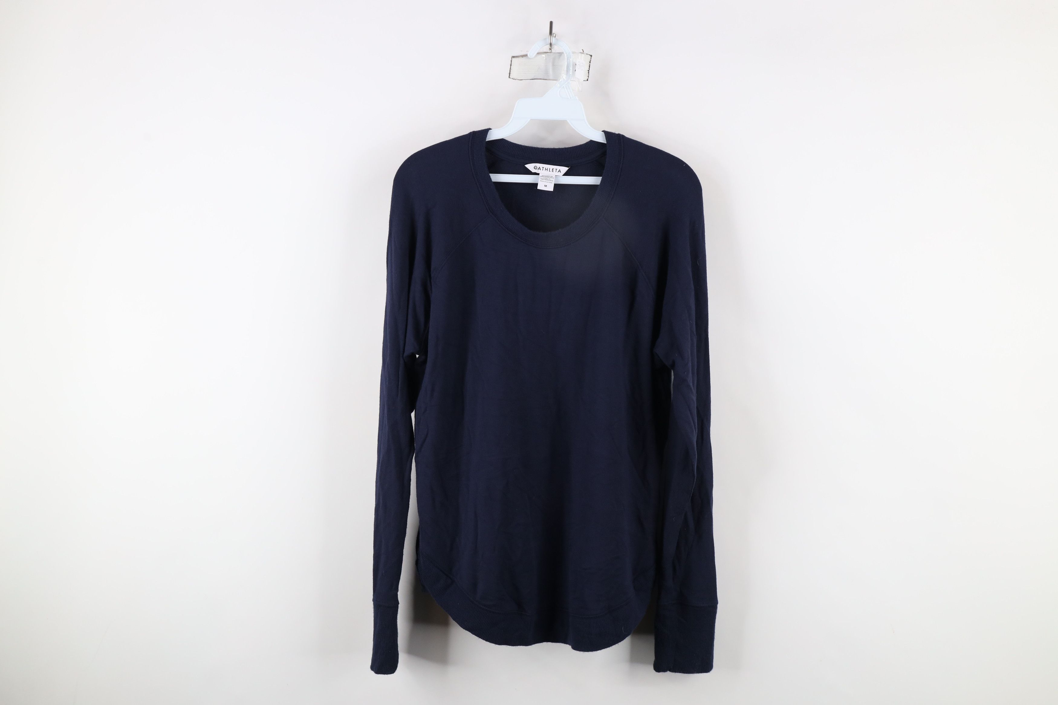 Athleta × Vintage Athleta Soft Knit Mindset Crewneck Sweatshirt Navy Blue Size M / US 6-8 / IT 42-44 - 1 Thumbnail