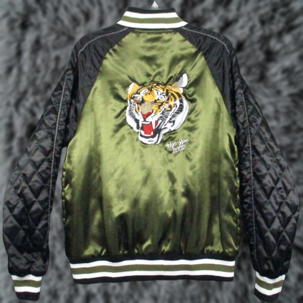 Prps PRPS Tiger Bomber Jacket Large Mens Aviator Varsity Embroidered Quilted Jacket Size US L / EU 52-54 / 3 - 1 Thumbnail