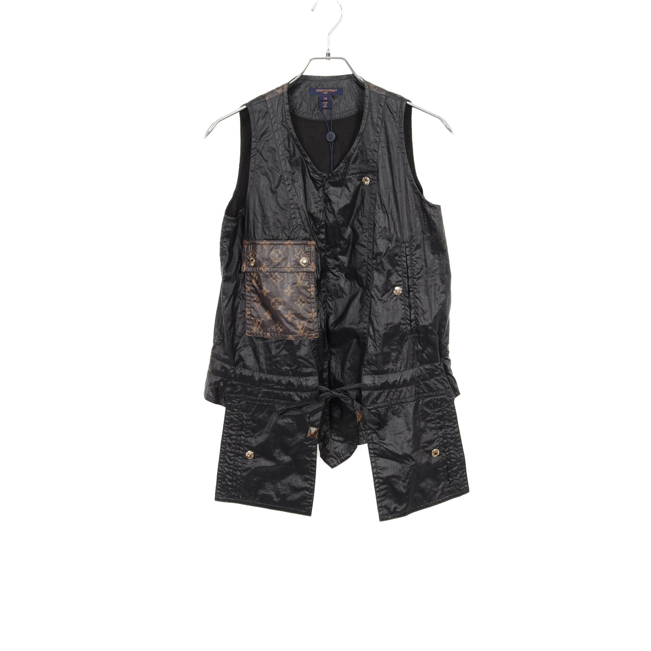 Louis Vuitton Louis Vuitton Monogram One Piece No Sleeve Nylon Black White Brown Size ONE SIZE - 1 Thumbnail