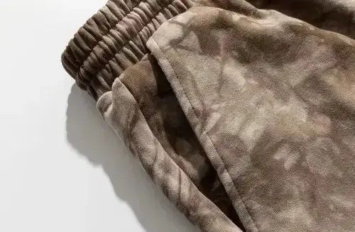 Japanese Brand 21SS Indigo Union Japan Brown Tie Dyed Sweatshorts Size US 30 / EU 46 - 3 Thumbnail