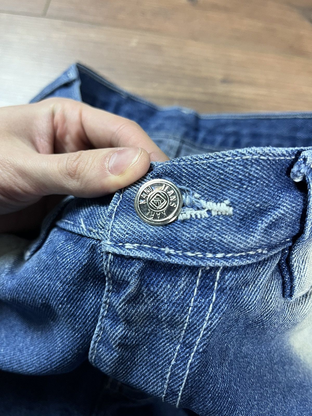 Japanese Brand Vintage 90's Karl Kani Jorts Baggy Shorts Pants Y2K Size US 30 / EU 46 - 9 Thumbnail