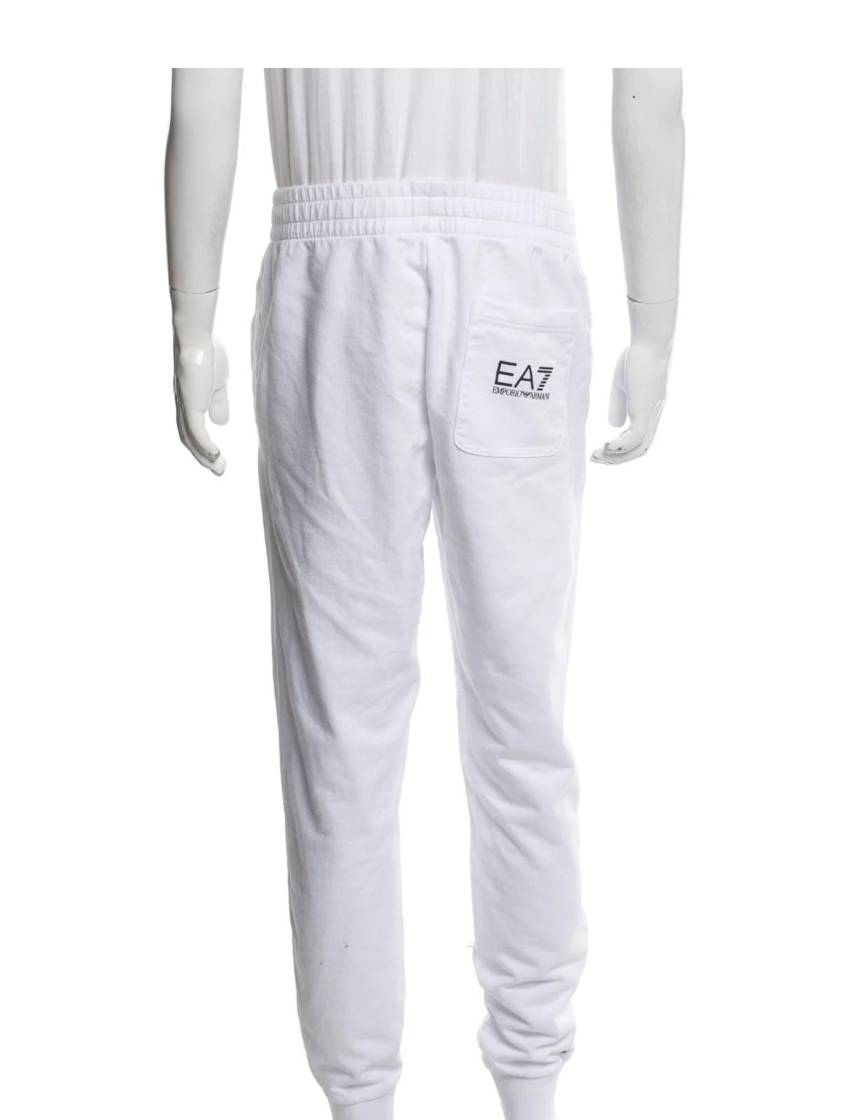 Emporio Armani Emporio Armani White Graphic Print Joggers Size: XL Size US 36 / EU 52 - 3 Thumbnail