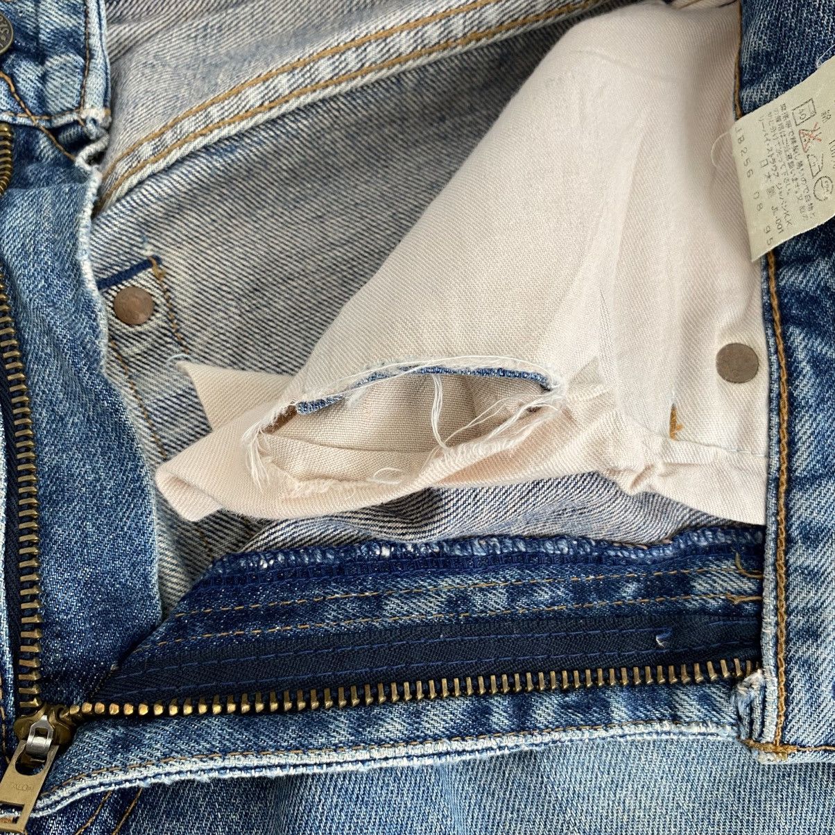 Levi's Vintage Levis 551ZXX Big E Faded Blue Selvedge LVC Jeans Size US 30 / EU 46 - 10 Thumbnail