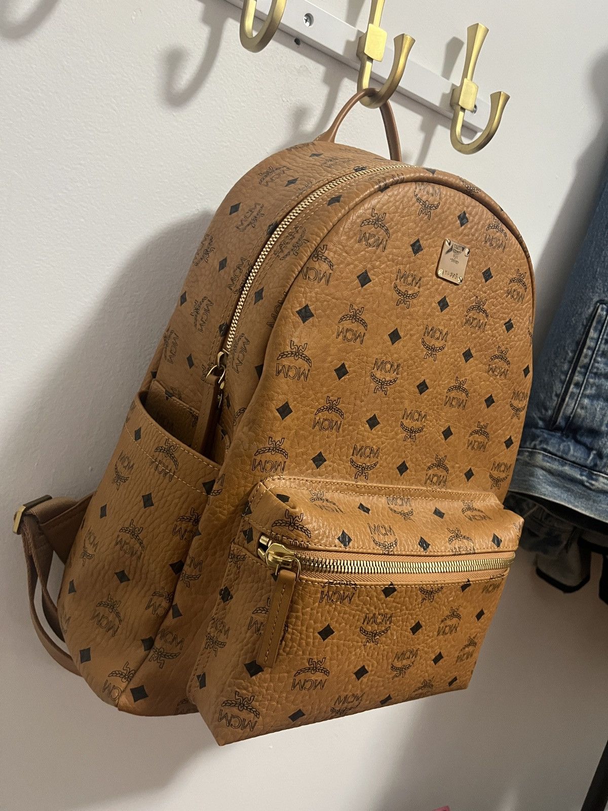 MCM Mcm Cognac Stark Backpack Size ONE SIZE - 4 Thumbnail