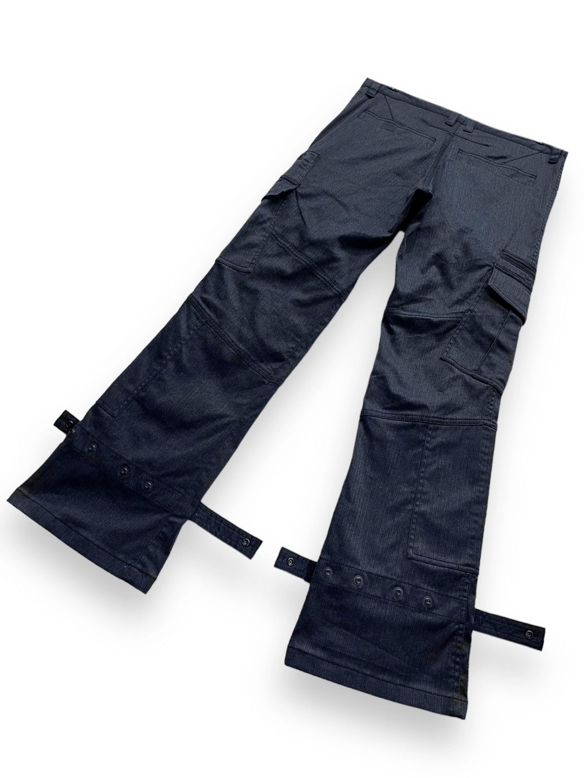 Tete Homme FYE🔥 90’s TETE HOMME Multipocket Bondage Flare Cargo Size US 30 / EU 46 - 5 Thumbnail