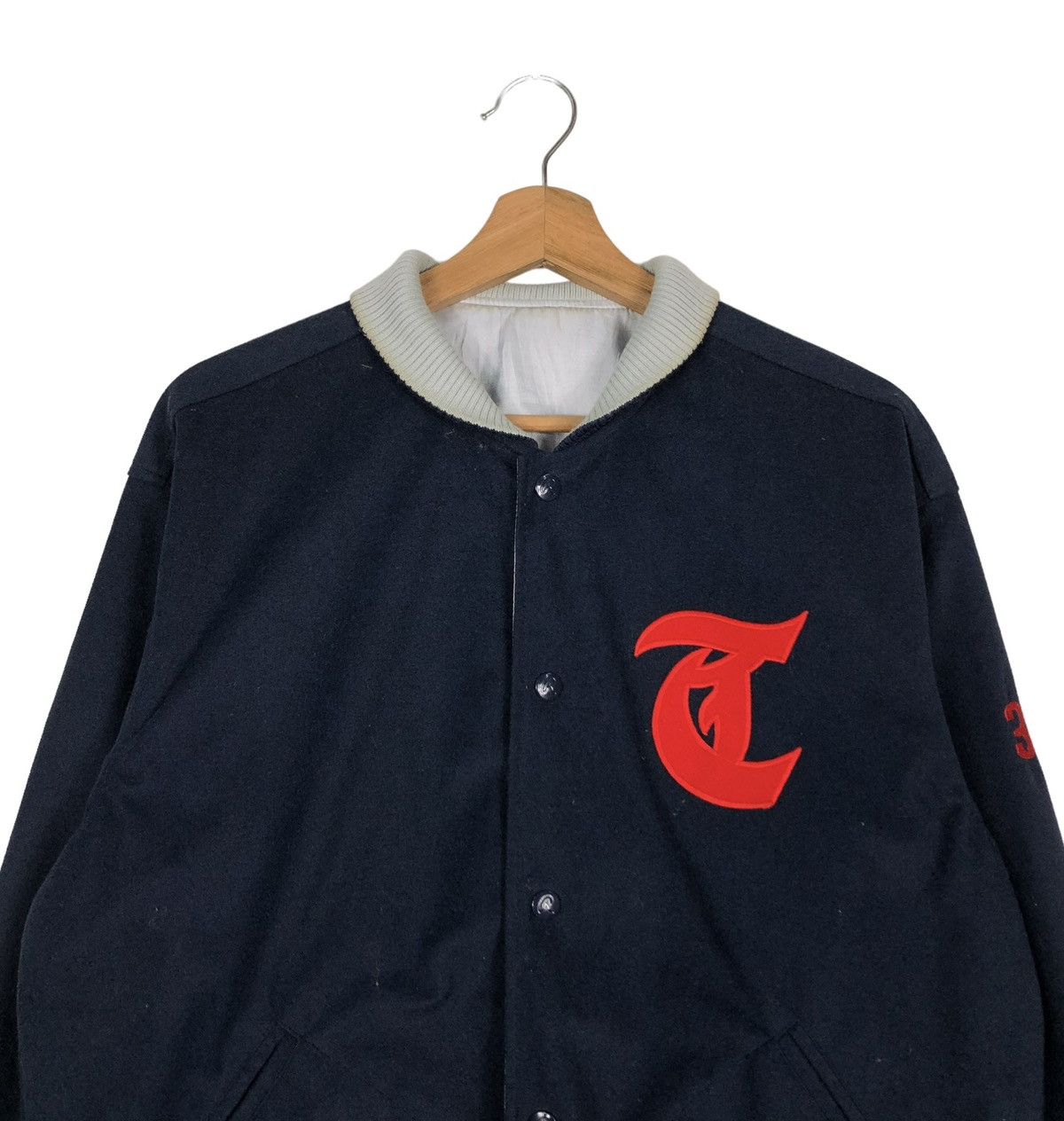 Japanese Brand 🔥VINTAGE BOMBER JACKET RAWLINGS JAPAN BIG LOGO Size US L / EU 52-54 / 3 - 3 Thumbnail