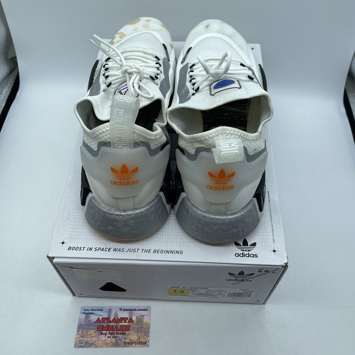 Adidas NASA x NMD_R1 footwear white Size US 14 / EU 47 - 6 Thumbnail