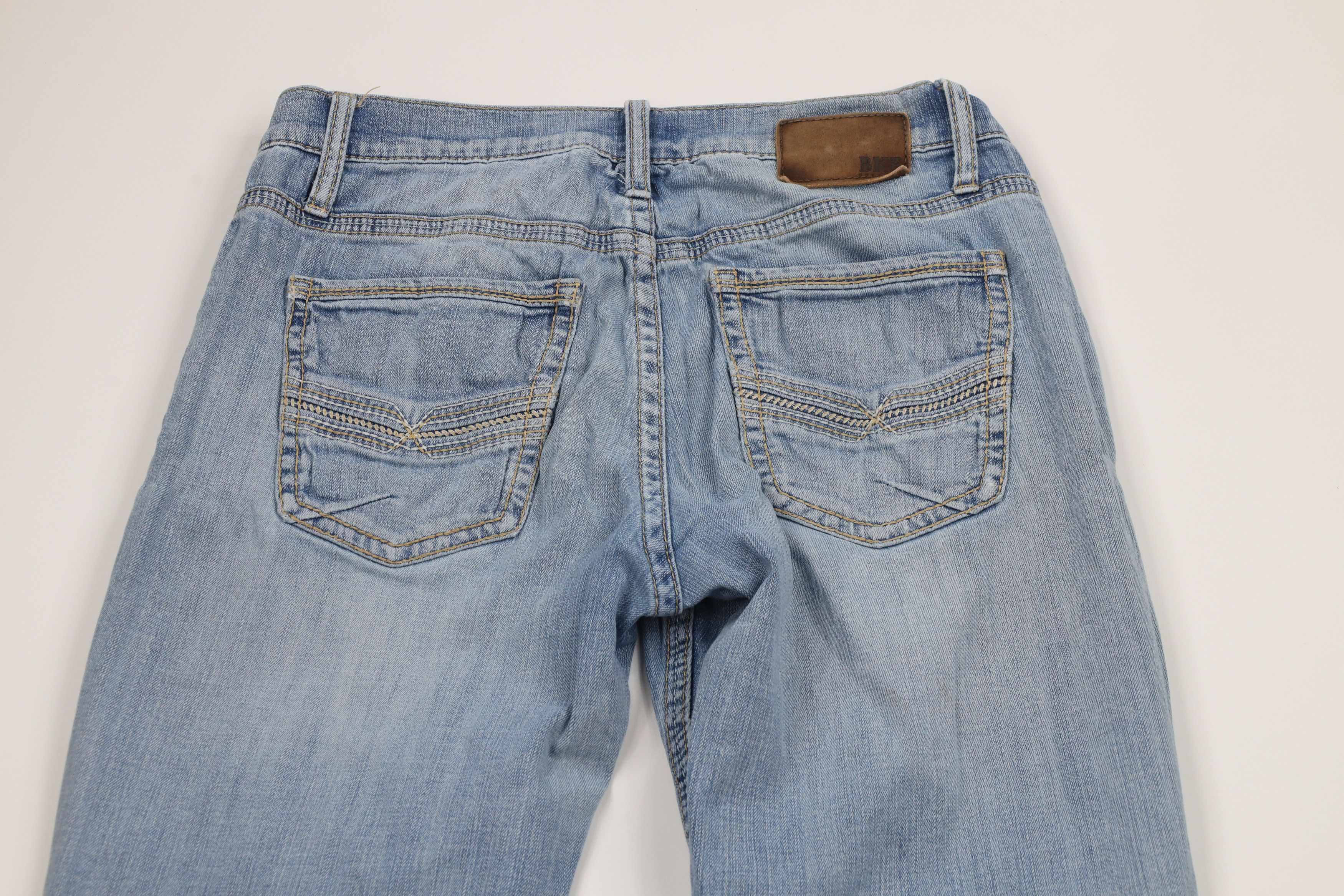 Vintage Buckle BKE Thick Stitch Jake Stretch Boot Leg Denim Jeans Size US 32 / EU 48 - 12 Thumbnail