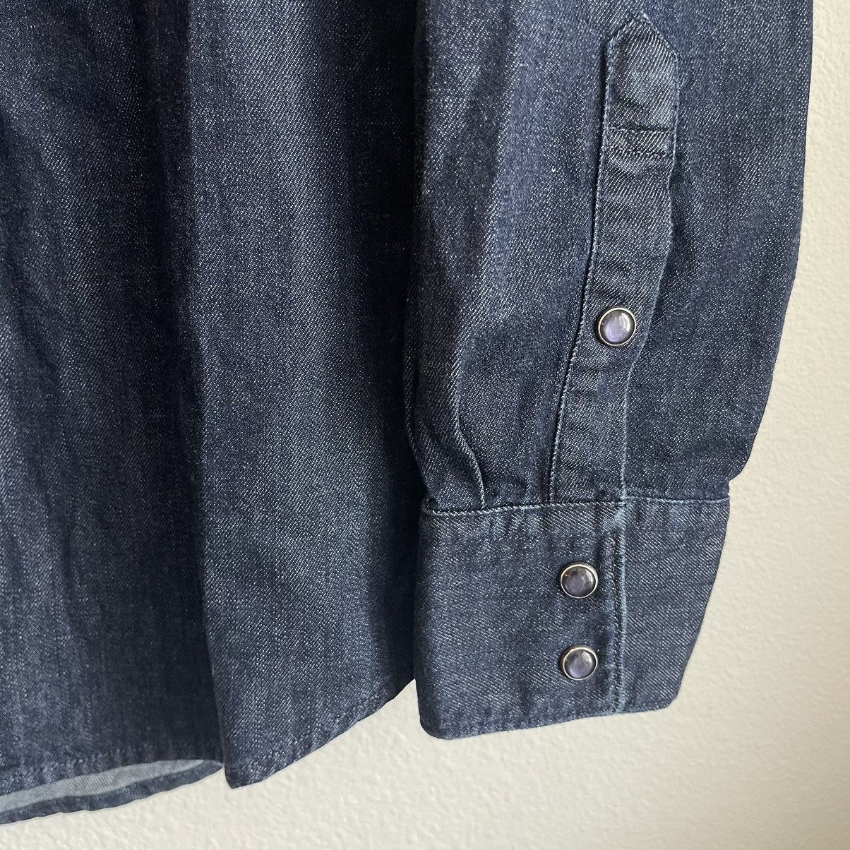 Goodlife Goodlife Button Down Long Sleeve Western Denim Indigo Shirt Size US XL / EU 56 / 4 - 4 Thumbnail