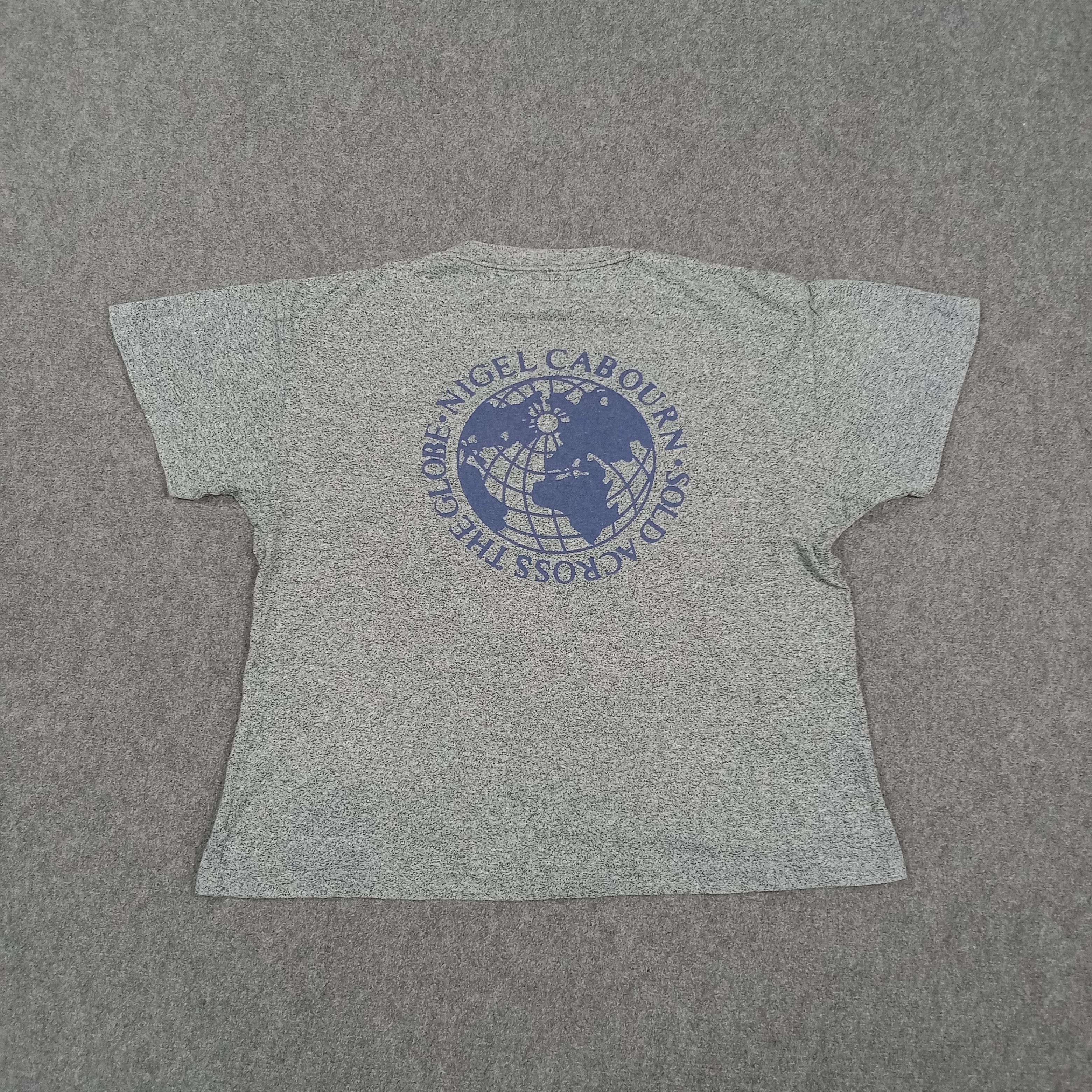 Nigel Cabourn Nigel Cabourn Globe Graphic Boxy Tshirt C285N47 Size US L / EU 52-54 / 3 - 1 Thumbnail