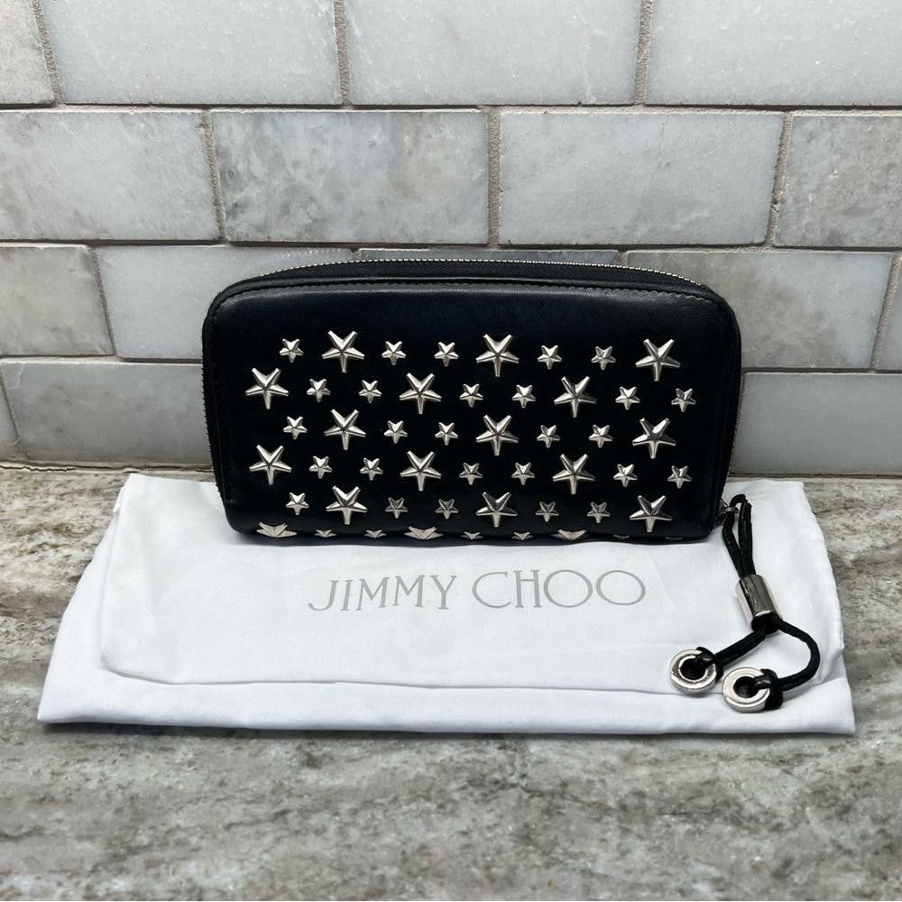 Jimmy Choo JIMMY CHOO Black Star Studded Filipa Wallet Size ONE SIZE - 2 Thumbnail