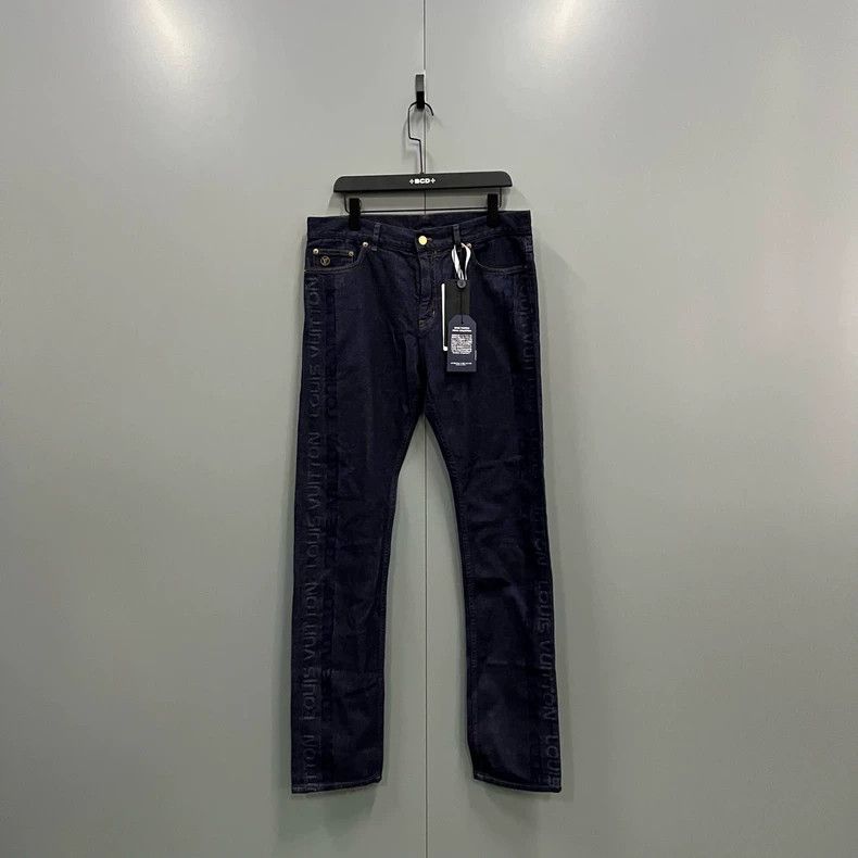 Louis Vuitton Louis Vuitton Side logo print jeans 2502-Nextarrow Size US 34 / EU 50 - 1 Thumbnail