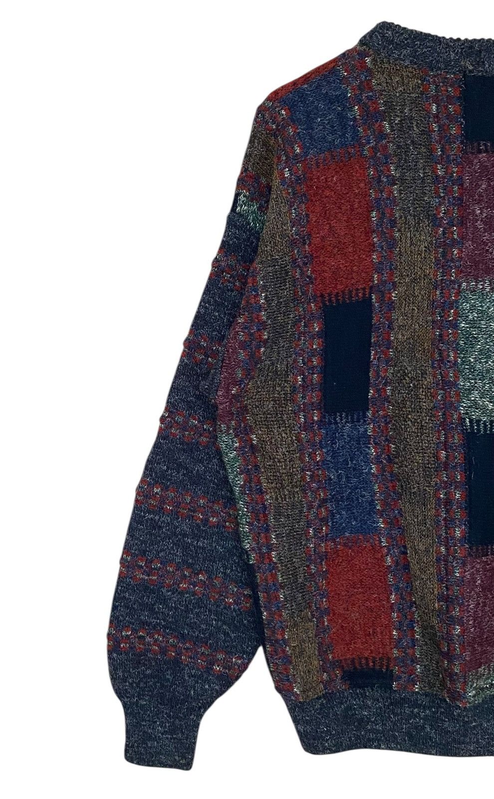 Vintage Vintage Brand Euro Express Patchwork Fleece 1990s Size US L / EU 52-54 / 3 - 5 Thumbnail