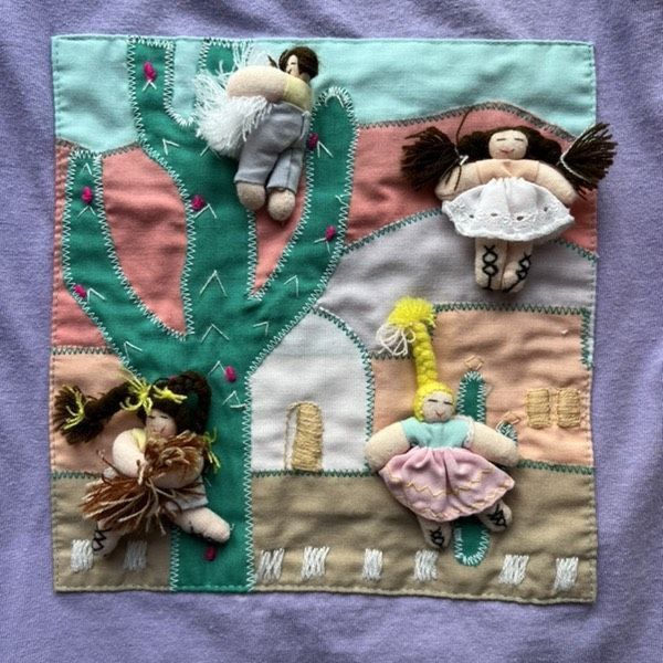 Vintage Vintage Santa Fe southwest embroidered patchwork single stit Size ONE SIZE - 3 Thumbnail