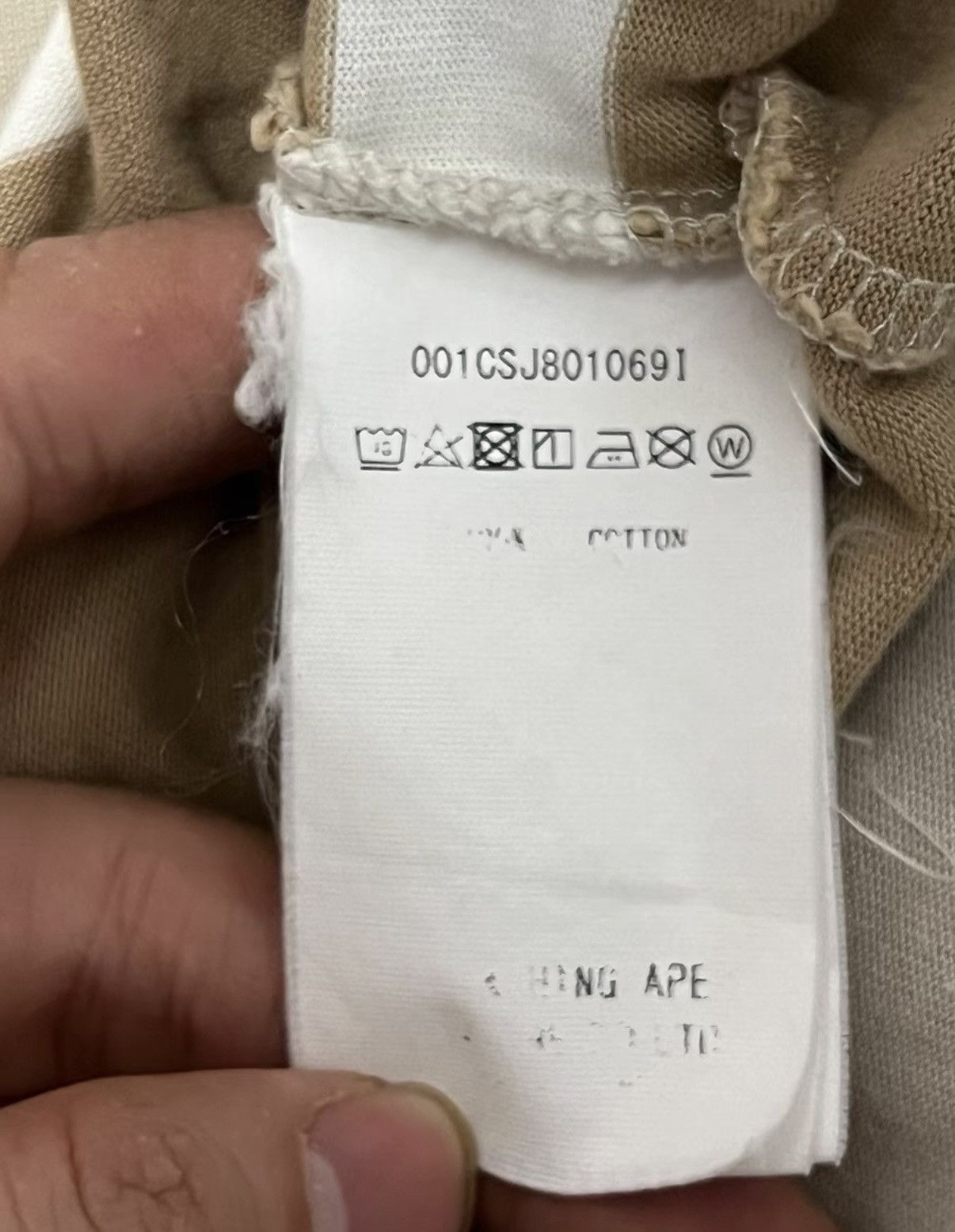 Bape BAPE OG Nigo era classic striped rubberT-shirt Size US XXL / EU 58 / 5 - 4 Thumbnail