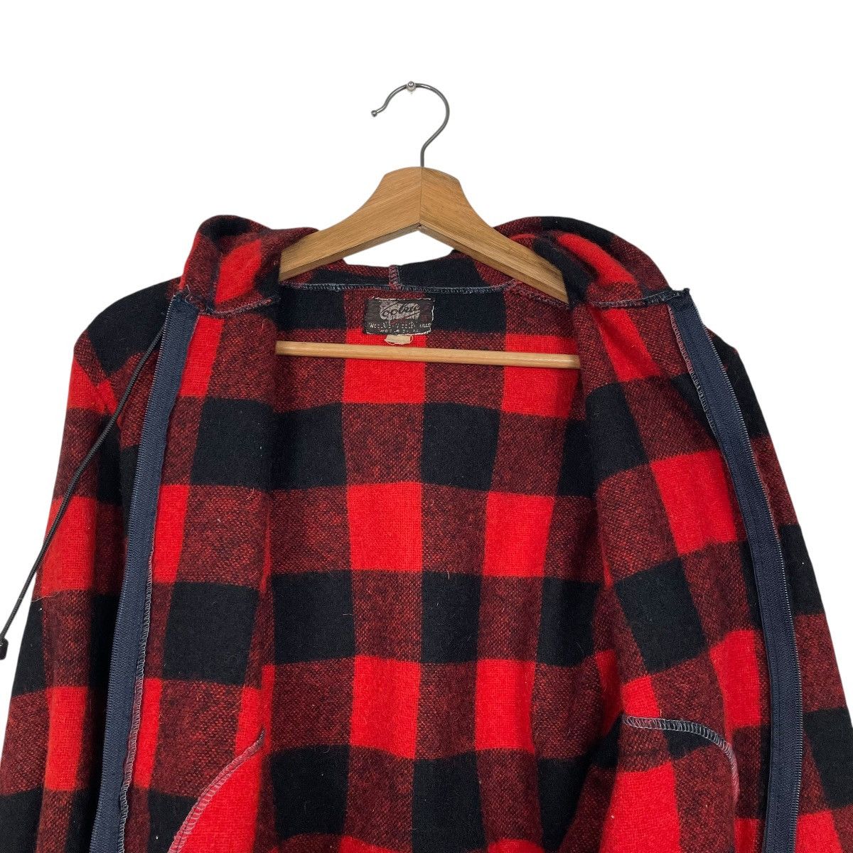 Woolrich Woolen Mills True Vintage 30s Woolrich Tartan Hooded Zipper Jacket Size US S / EU 44-46 / 1 - 13 Thumbnail