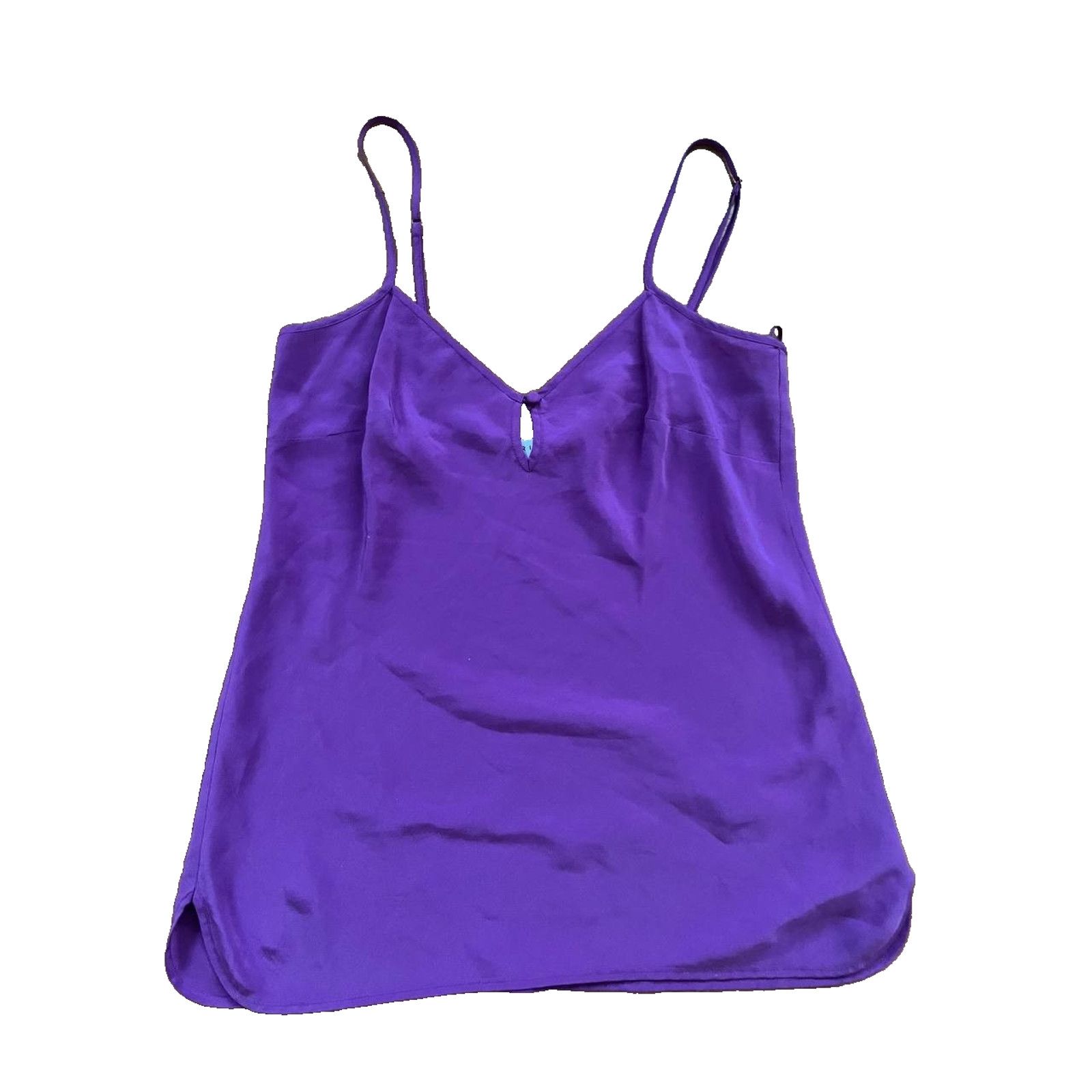 Trina Turk Trina Turk Purple Silk Tank Top Camisol Basic Cami M A001953 Size M / US 6-8 / IT 42-44 - 1 Thumbnail