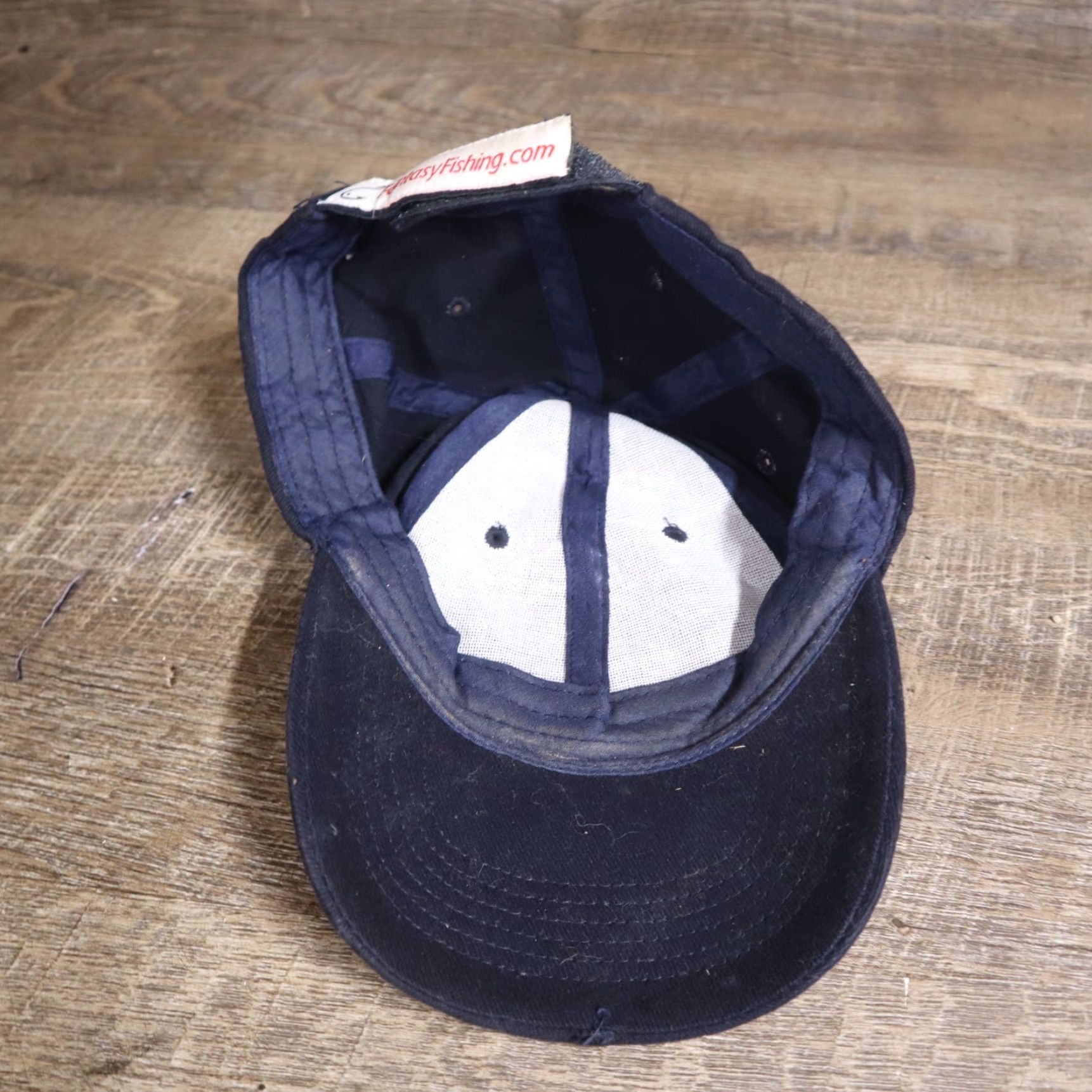 Vintage Fantasy Fishing Gear Website Strapback Hat Baseball Cap Men Adjustable Blue Nike? Size ONE SIZE - 5 Thumbnail