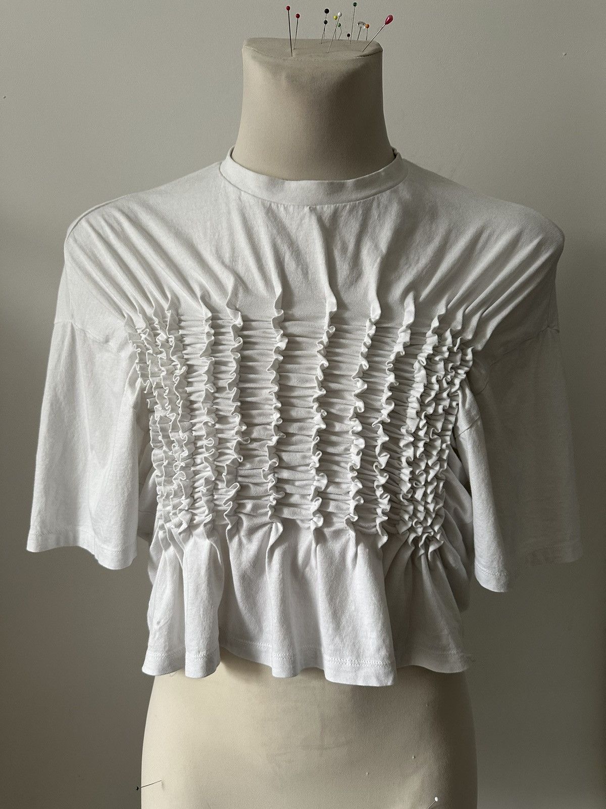 Other Ballet core tee y2k 🎀 ruffled smocked ruched t-shirt pleated Size S / US 4 / IT 40 - 15 Thumbnail