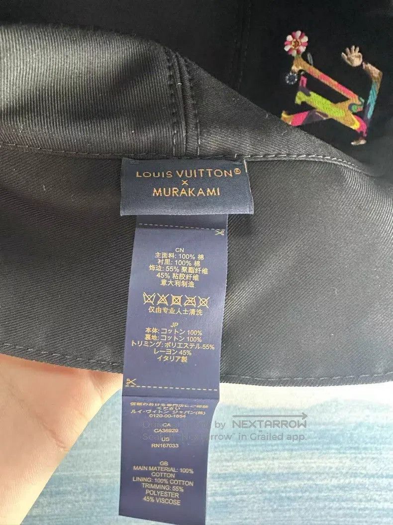 Louis Vuitton Louis Vuitton Takashi Murakami's Black Tricolor Fisherman' Size ONE SIZE - 3 Thumbnail