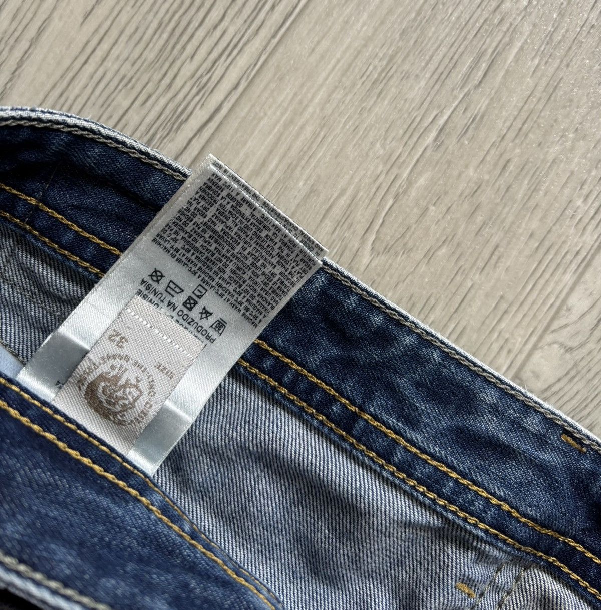 Diesel Denim Regular Slim Tapered Jeans Distressed