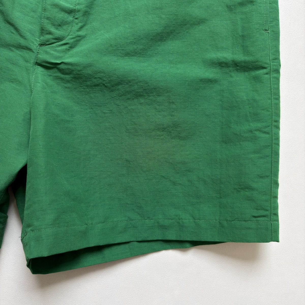 Auralee Green ‘Finx’ Linen Easy Shorts Shorts Size US 36 / EU 52 - 8 Thumbnail