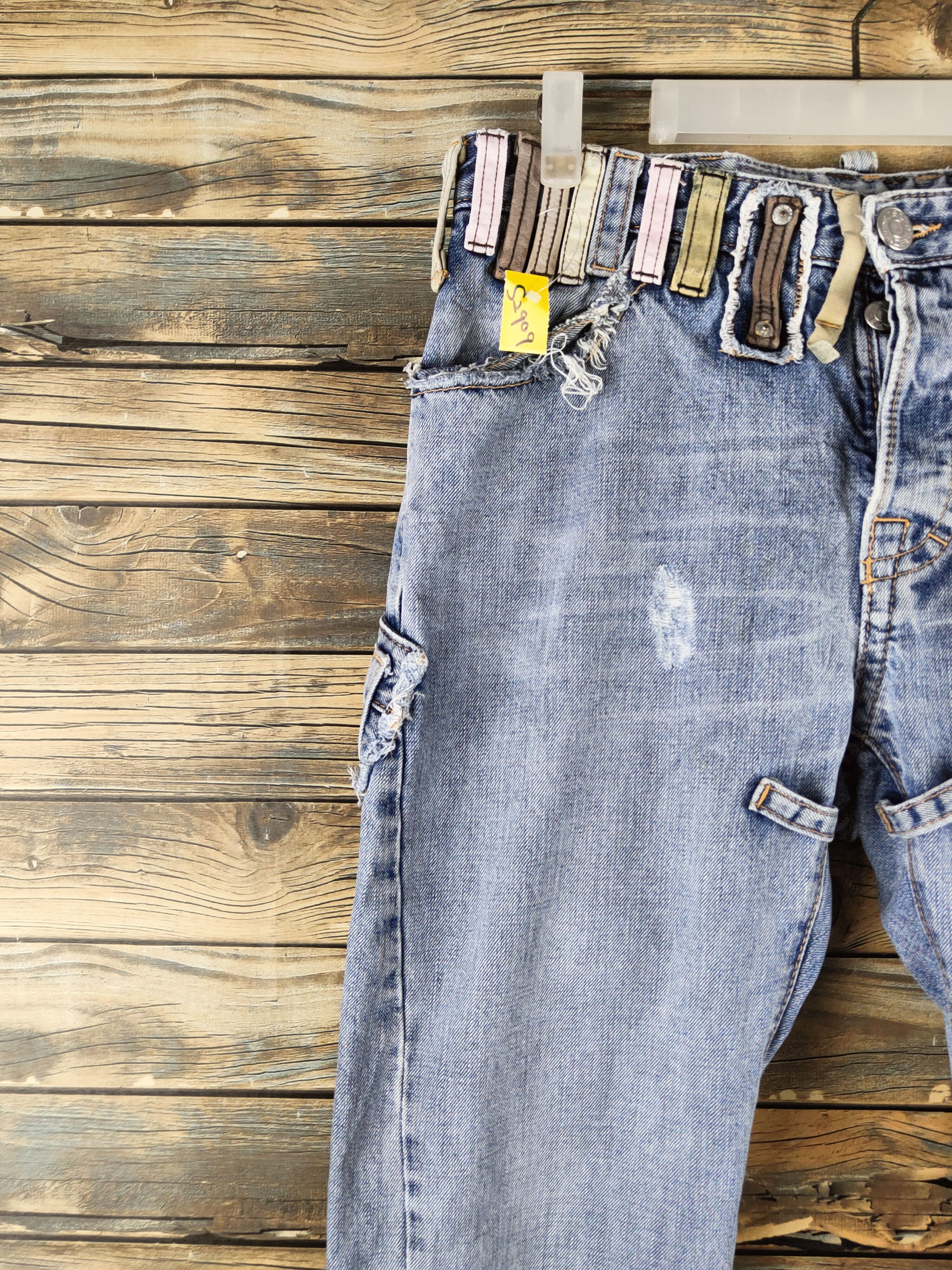 Dsquared2 D Dsquared2 Blue Distressed Ripped Jeans #S2909 Size US 30 / EU 46 - 3 Thumbnail