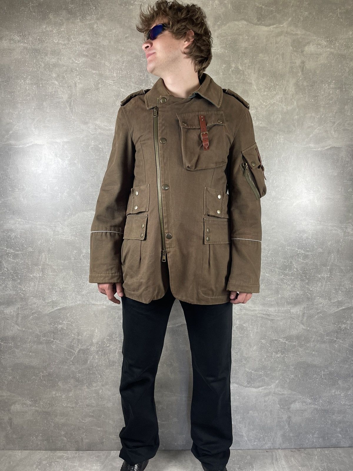 Andrew Mackenzie Vintage Andrew Mackenzie Military Jacket 00s Avant Garde Size US L / EU 52-54 / 3 - 6 Thumbnail
