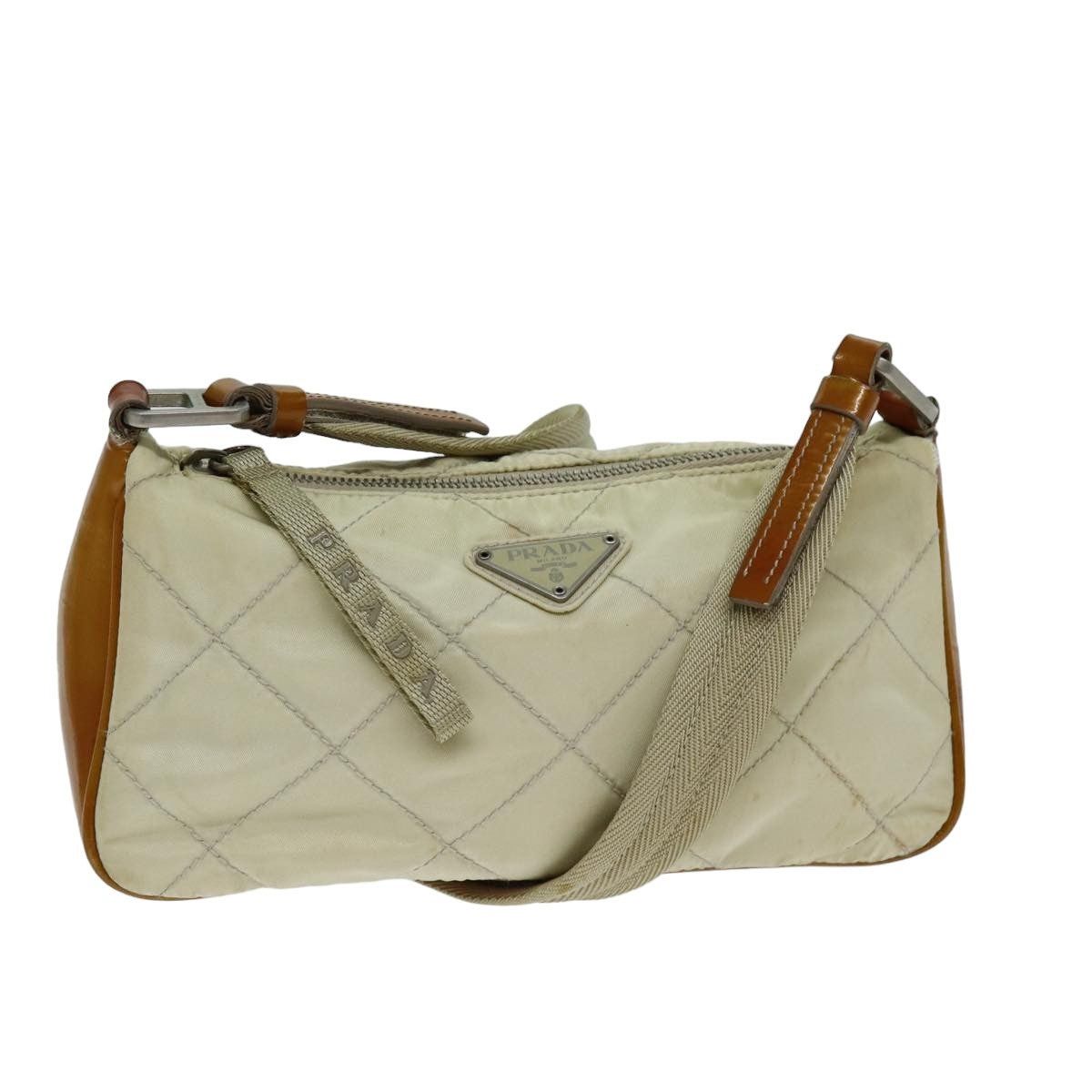 Prada PRADA Shoulder Bag Nylon Enamel Beige Brown Size ONE SIZE - 1 Thumbnail