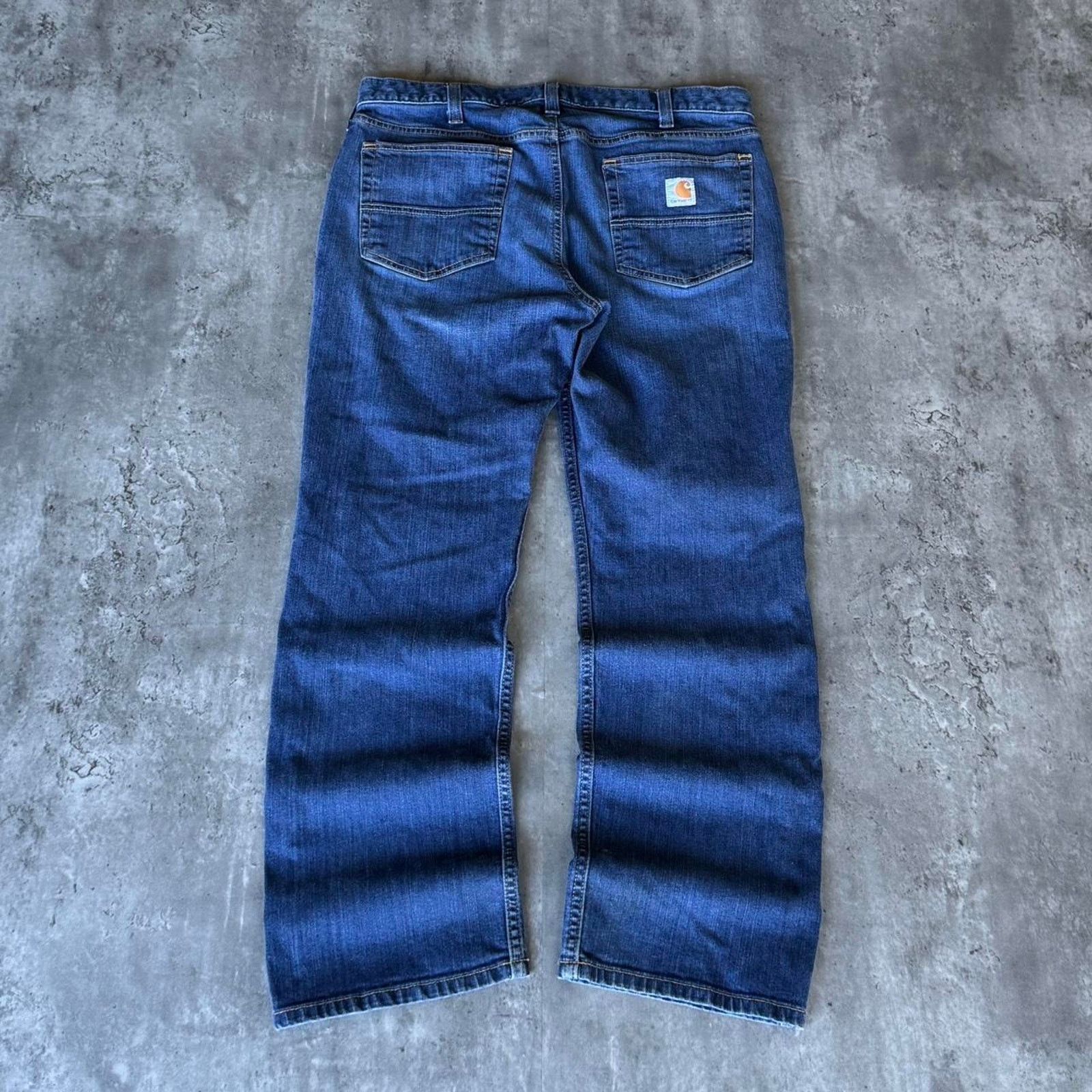 Carhartt × Carhartt Wip × Vintage Vintage Carhartt Baggy Skater Grunge Cyber Carpenter Jeans Size US 35 - 1 Thumbnail