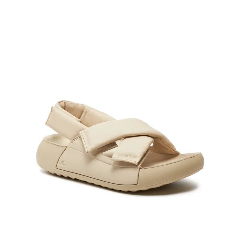 Ecco ECCO WOMEN'S 41 COZMO PLATFORM LEATHER SANDAL CROSS-STRAP Size US 10 / IT 40 - 1 Thumbnail