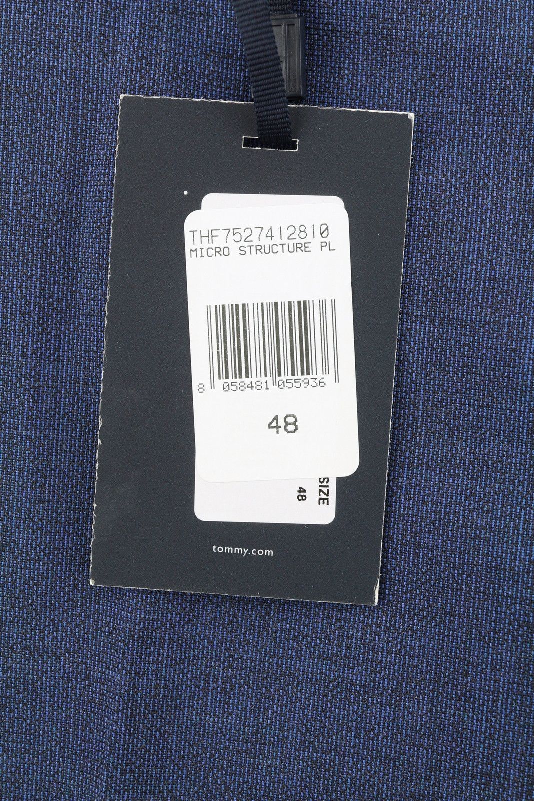 Tommy Hilfiger THFLEX MICRO STRUCTURE EU48 Blue Wool Blend 87473 Size US 32 / EU 48 - 6 Thumbnail