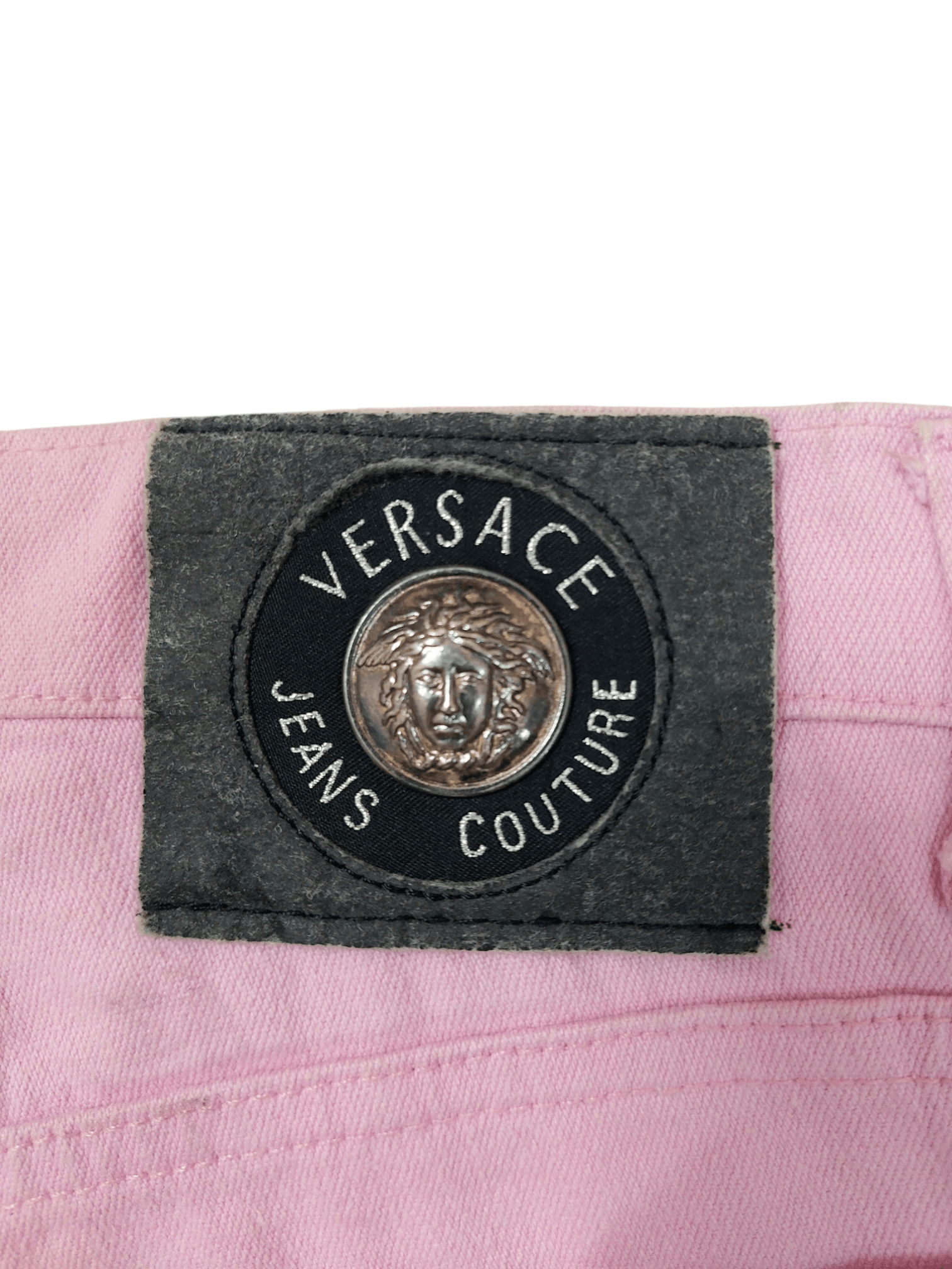 Versace 🔥 VTG 🔥 Versace Jeans Couture Pinky Denim Pants Size 29" - 12 Thumbnail