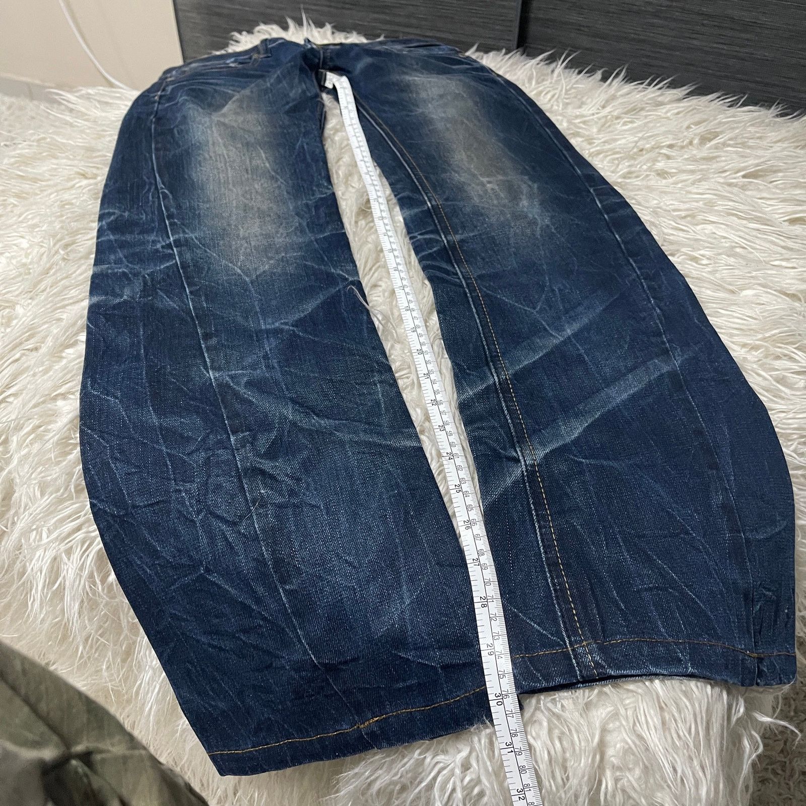 Hysteric Glamour × Undercover Vintage Japanese Brand Faded Wash Low-rise Denim Jeans Blue Size 30" / US 8 / IT 44 - 12 Thumbnail