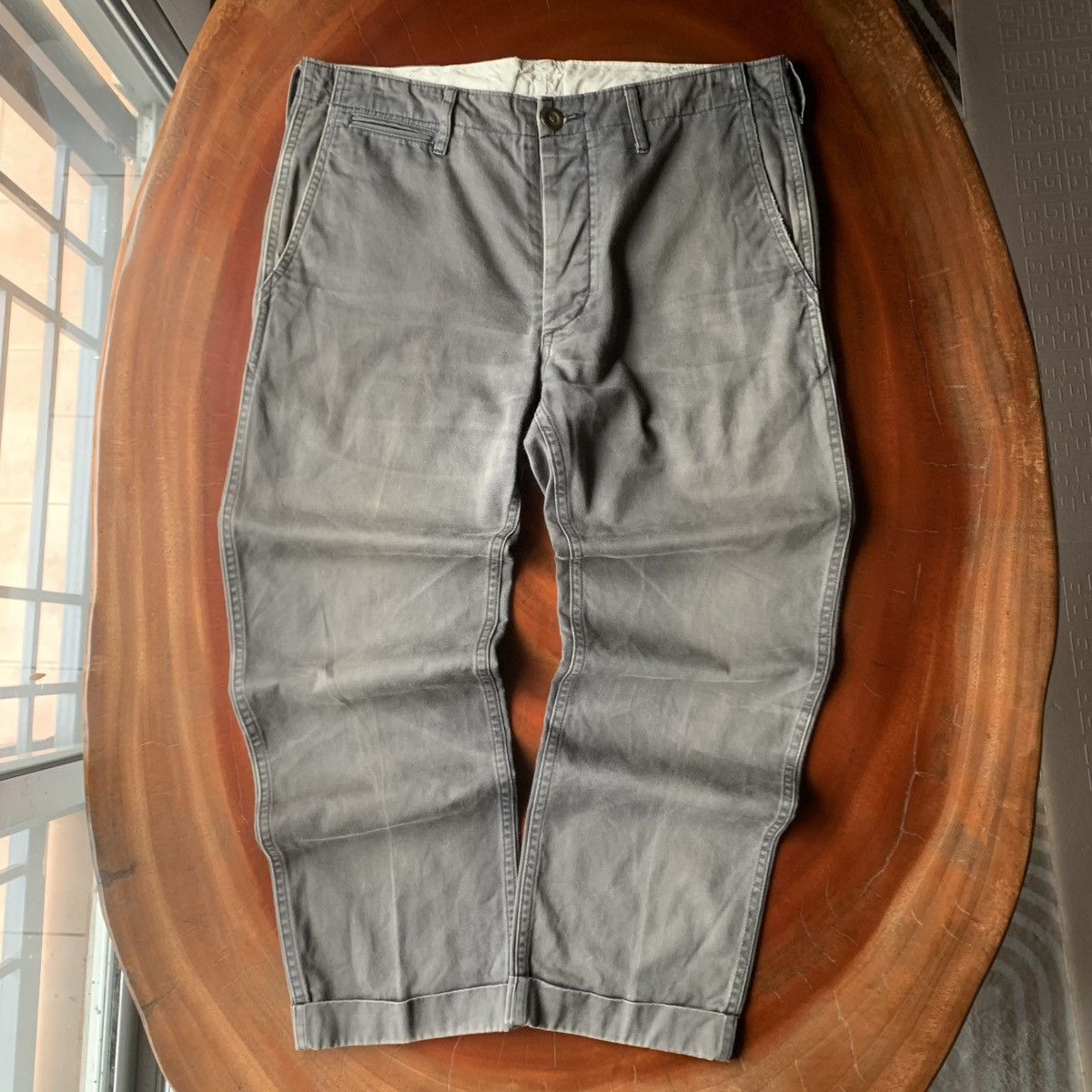 Visvim Visvim Buckle Belt Army Style Worker Chino Pants Size US 34 / EU 50 - 1 Thumbnail