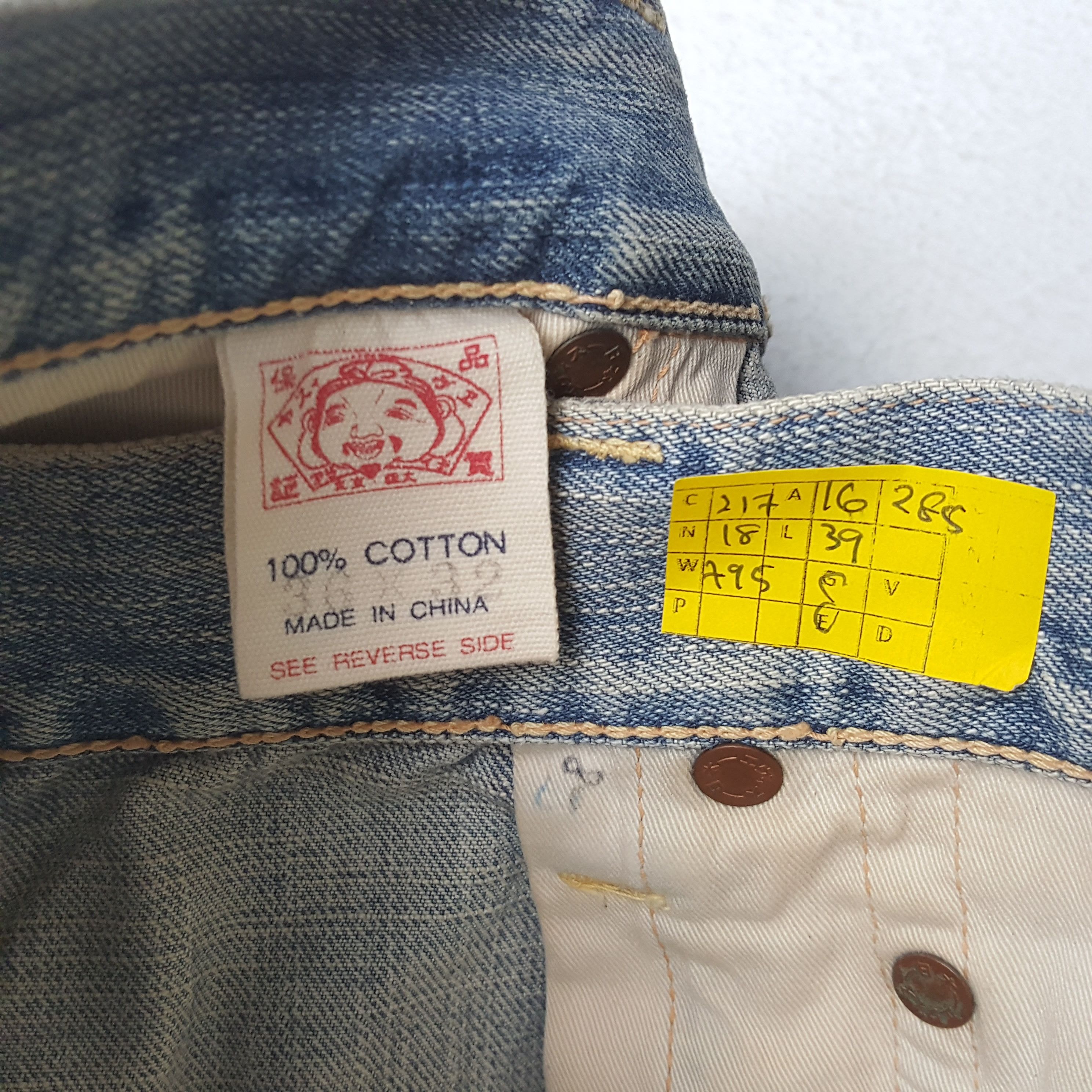 Evisu × Japanese Brand × Vintage Vintage EVISU Japanese Brand Daicock Custom Style Jeans Size US 32 / EU 48 - 13 Thumbnail