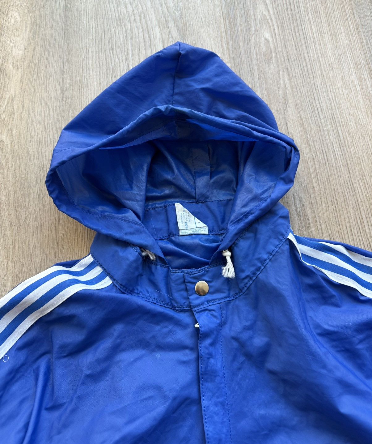 Adidas Vintage 70-80s Adidas Ventex Blue Windbreaker Track Jacket Size US M / EU 48-50 / 2 - 7 Thumbnail