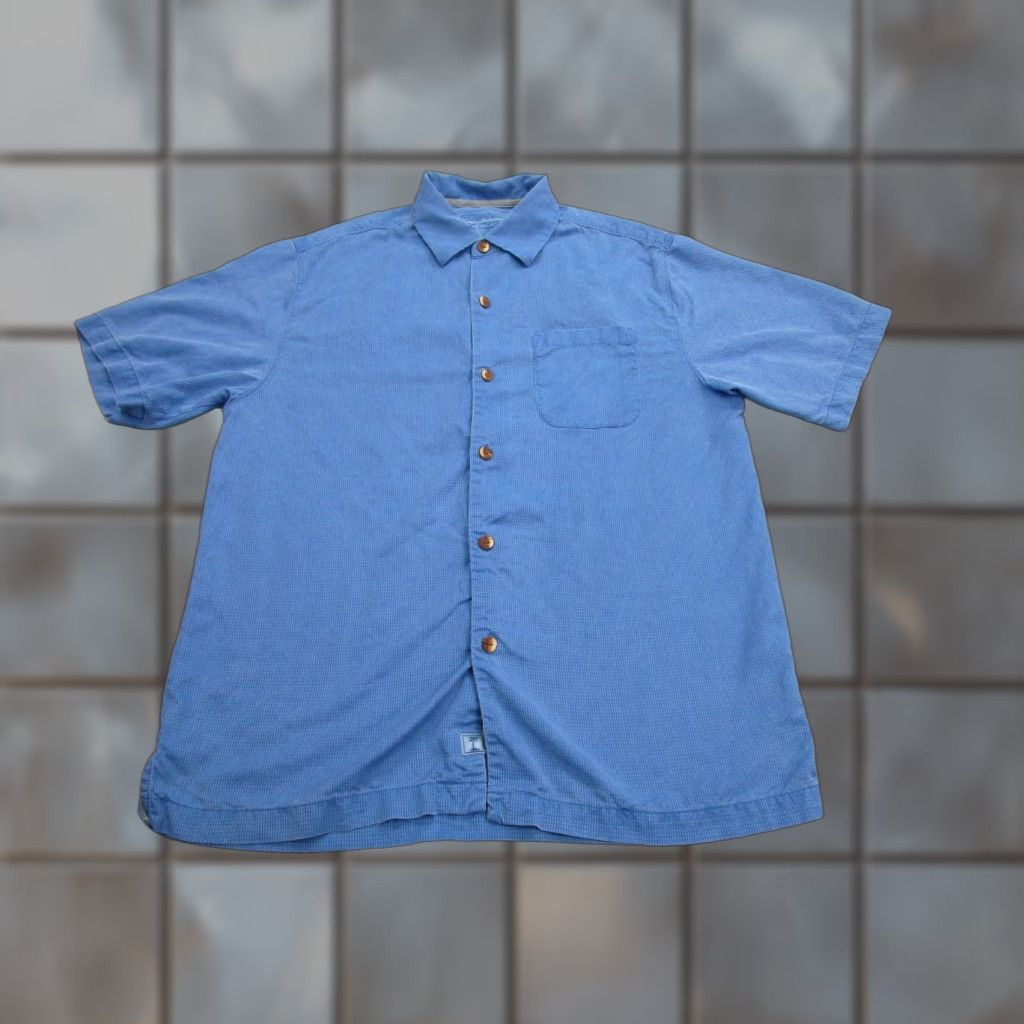 Tommy Bahama Tommy Bahama Shirt Mens M Blue Silk Camp Button Front Rockabilly Resort Casual Hawaiian Beach 90s Theme Mens Size US M / EU 48-50 / 2 - 1 Thumbnail